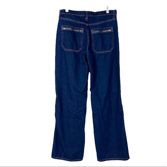 Banana Republic Jeans Women's High-Rise Wide Leg Indigo Stretch Size 27 - Picture 2 of 9